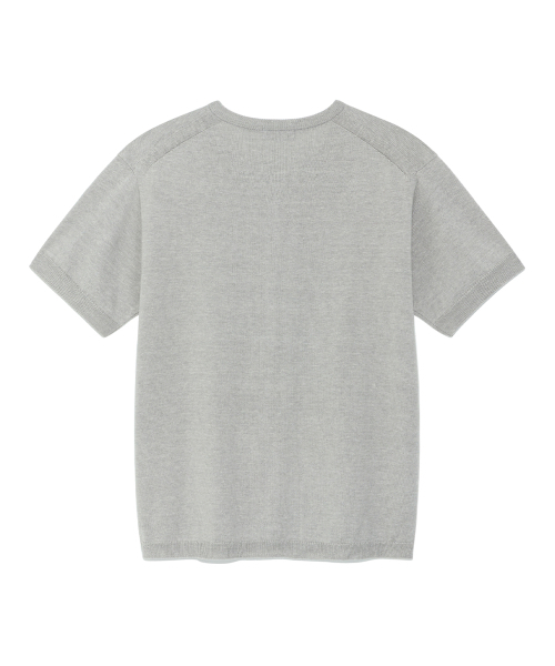 THECOLDESTMOMENT(ザコールデストモーメント)の「TCM button half knit cardigan (grey)(カーディガン/ボレロ・レディース・その他・SMALL/MEDIUM)」の4枚目の写真