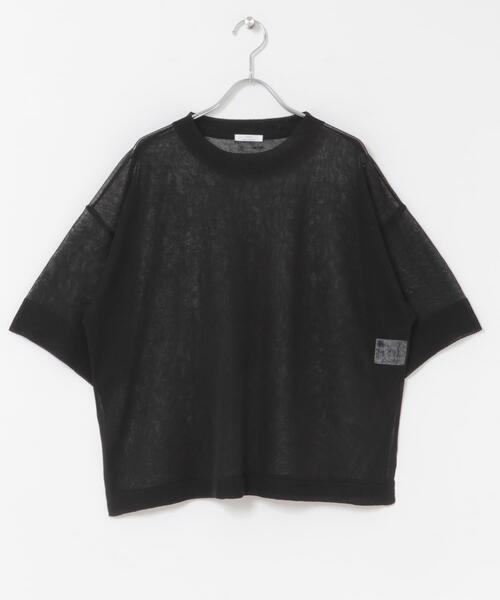 ITEMS URBANRESEARCH(アイテムズ アーバンリサーチ)の「シアーハンソデニットプルオーバー(ニット/セーター・レディース・グレー系その他/ブラック/ライトブルー・FREE)」の8枚目の写真