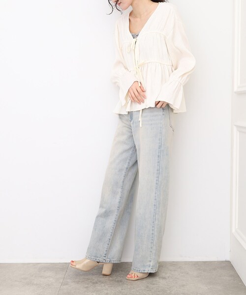 ESPERANZA(エスペランサ)の「スクエアブロックヒールミュール(サンダル・レディース・アイボリー系2/ブラック系2/ゴールド系2・S/M/L/LL)」の12枚目の写真