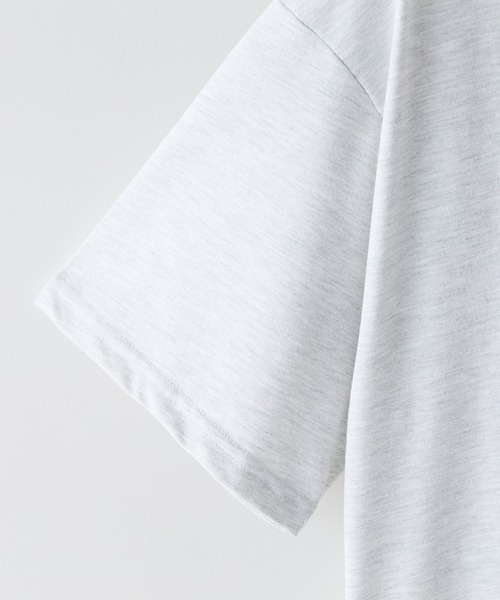 SAVIER（サビアー）の「【SAVIER/サビアー】×【ZERO STAIN/ゼロステイン】【LAロゴ立体刺繍】コラボ ハーフジップ Tシャツ オーバーサイズ 汗染み防止 ストリート・スケーター（Tシャツ/カットソー・メンズ・オフホワイト/ブラック・LARGE/MEDIUM）」の8枚目の写真