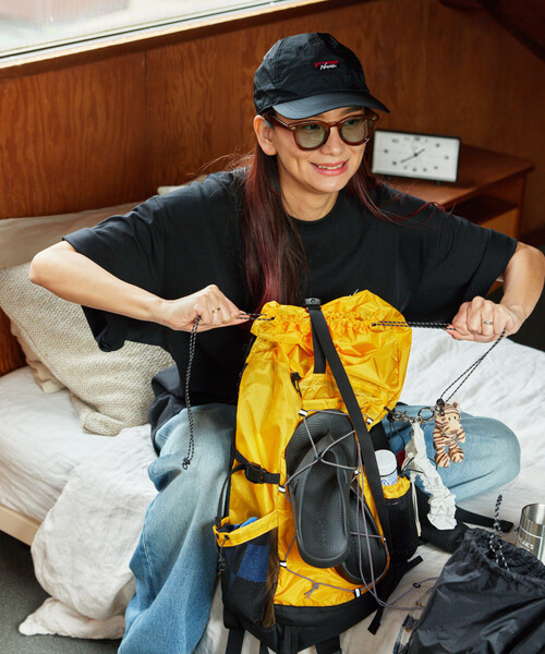 NANGA(ナンガ)の「NANGA/ナンガ Fibermax TUL BACKPACK バックパック(バックパック/リュック・メンズ・グレー/ブラック/イエロー・ONE SIZE)」の6枚目の写真