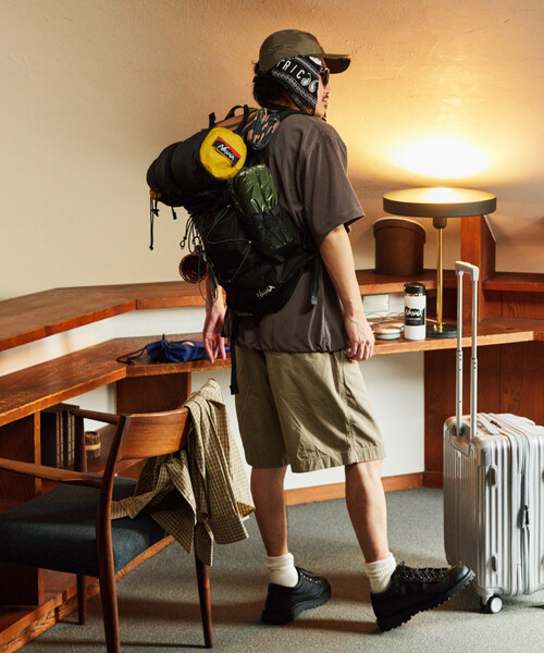 NANGA(ナンガ)の「NANGA/ナンガ Fibermax TUL BACKPACK バックパック(バックパック/リュック・メンズ・グレー/ブラック/イエロー・ONE SIZE)」の14枚目の写真