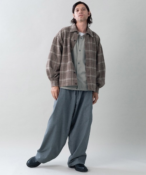 EGO TRIPPING(エゴトリッピング)の「mj11601- WOOLCHECK-SPORTJACKET ヴィンテージシャツジャケット(616705)(その他アウター・メンズ・レッド系その他/ネイビー系/ブラウン系その他・46/48)」の6枚目の写真