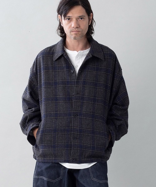 EGO TRIPPING(エゴトリッピング)の「mj11601- WOOLCHECK-SPORTJACKET ヴィンテージシャツジャケット(616705)(その他アウター・メンズ・レッド系その他/ネイビー系/ブラウン系その他・46/48)」の12枚目の写真