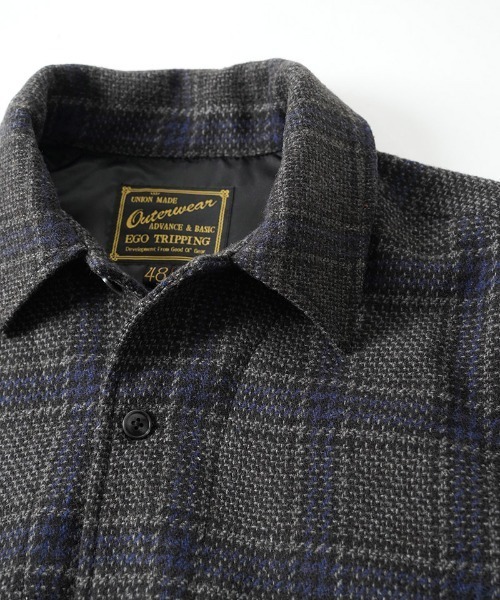 EGO TRIPPING(エゴトリッピング)の「mj11601- WOOLCHECK-SPORTJACKET ヴィンテージシャツジャケット(616705)(その他アウター・メンズ・レッド系その他/ネイビー系/ブラウン系その他・46/48)」の17枚目の写真