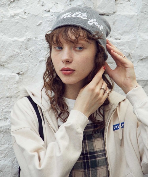MILKFED.（ミルクフェド）の「REVERSIBLE ICING KNIT CAP（ニットキャップ/ビーニー・レディース・ブラック/アッシュ/ブラウン・ONE SIZE）」の2枚目の写真