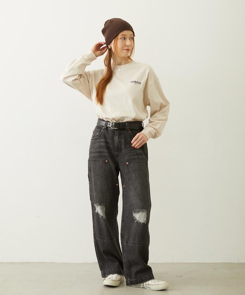 MILKFED.（ミルクフェド）の「REVERSIBLE ICING KNIT CAP（ニットキャップ/ビーニー・レディース・ブラック/アッシュ/ブラウン・ONE SIZE）」の15枚目の写真