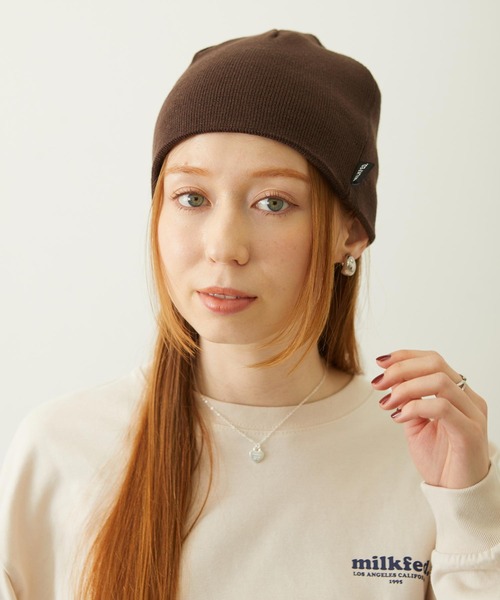 MILKFED.（ミルクフェド）の「REVERSIBLE ICING KNIT CAP（ニットキャップ/ビーニー・レディース・ブラック/アッシュ/ブラウン・ONE SIZE）」の4枚目の写真