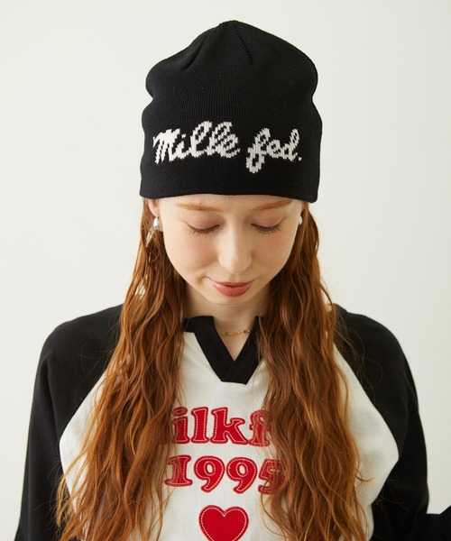 MILKFED.（ミルクフェド）の「REVERSIBLE ICING KNIT CAP（ニットキャップ/ビーニー・レディース・ブラック/アッシュ/ブラウン・ONE SIZE）」の22枚目の写真