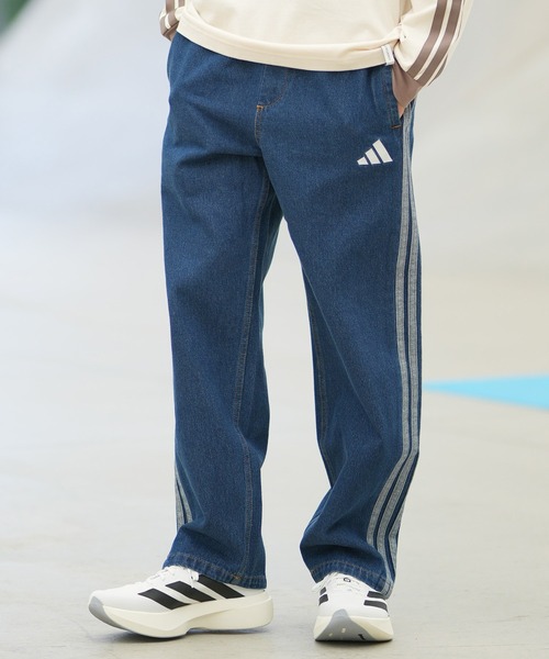 adidas(アディダス)の「adidas/アディダス デニムパンツ ロンパン M9663(その他パンツ・メンズ・ライトインディゴブルー/ブラック/インディゴブルー・XL/L/M)」の2枚目の写真