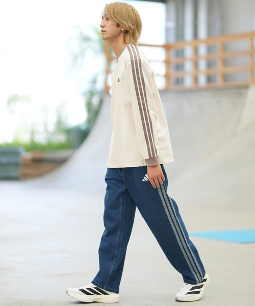 adidas(アディダス)の「adidas/アディダス デニムパンツ ロンパン M9663(その他パンツ・メンズ・ライトインディゴブルー/ブラック/インディゴブルー・XL/L/M)」の7枚目の写真