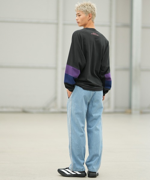 adidas(アディダス)の「adidas/アディダス デニムパンツ ロンパン M9663(その他パンツ・メンズ・ライトインディゴブルー/ブラック/インディゴブルー・XL/L/M)」の11枚目の写真