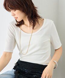 RIVE DROITE | 【すっきり見え/通気性/帯電性/洗濯機洗い可】キュプラコットンテレコTee(Tシャツ/カットソー)