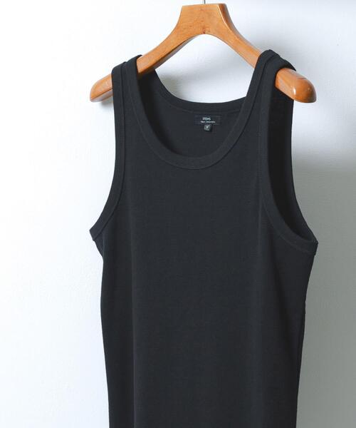 ITEMS URBANRESEARCH(アイテムズ アーバンリサーチ)の「接触冷感リブタンクトップ(タンクトップ・メンズ・グレー/ブラック/ダークグレー/ホワイト・MEDIUM/LARGE)」の1枚目の写真