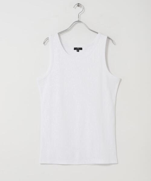 ITEMS URBANRESEARCH(アイテムズ アーバンリサーチ)の「接触冷感リブタンクトップ(タンクトップ・メンズ・グレー/ブラック/ダークグレー/ホワイト・MEDIUM/LARGE)」の5枚目の写真
