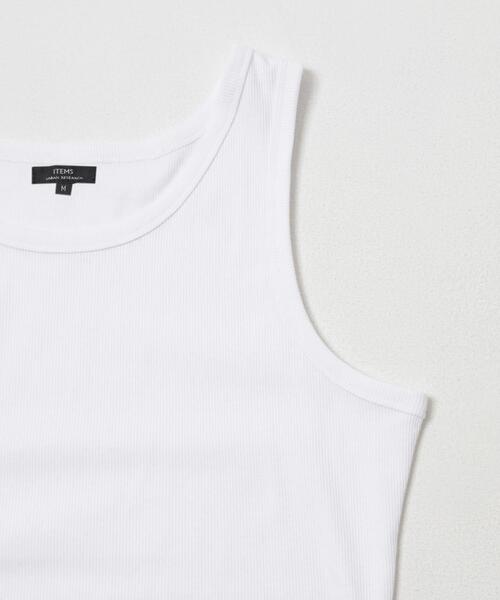 ITEMS URBANRESEARCH(アイテムズ アーバンリサーチ)の「接触冷感リブタンクトップ(タンクトップ・メンズ・グレー/ブラック/ダークグレー/ホワイト・MEDIUM/LARGE)」の6枚目の写真