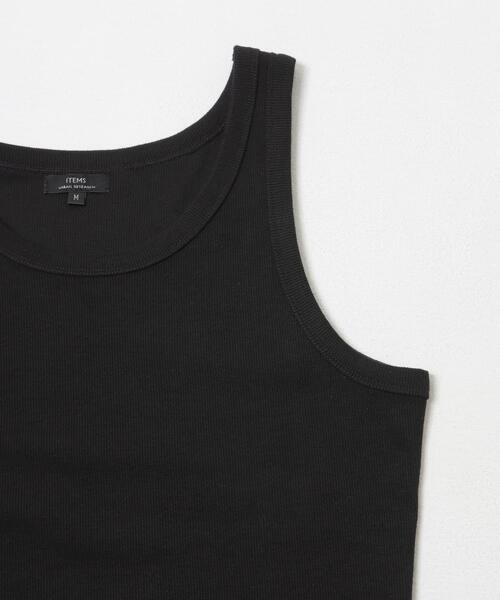 ITEMS URBANRESEARCH(アイテムズ アーバンリサーチ)の「接触冷感リブタンクトップ(タンクトップ・メンズ・グレー/ブラック/ダークグレー/ホワイト・MEDIUM/LARGE)」の8枚目の写真