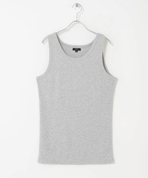 ITEMS URBANRESEARCH(アイテムズ アーバンリサーチ)の「接触冷感リブタンクトップ(タンクトップ・メンズ・グレー/ブラック/ダークグレー/ホワイト・MEDIUM/LARGE)」の9枚目の写真