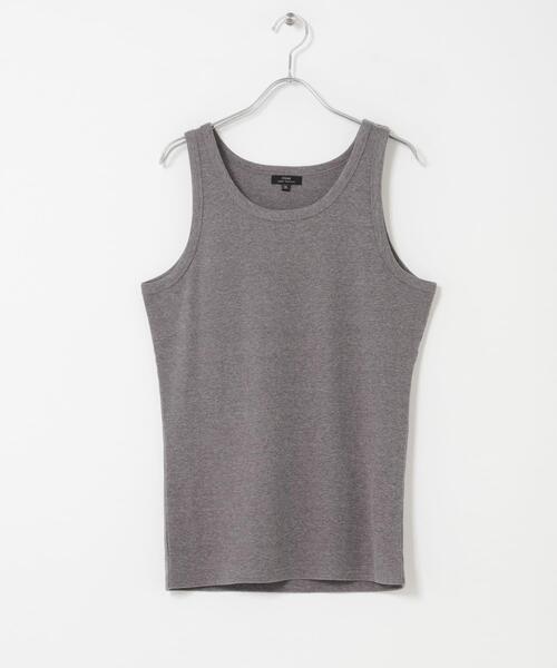 ITEMS URBANRESEARCH(アイテムズ アーバンリサーチ)の「接触冷感リブタンクトップ(タンクトップ・メンズ・グレー/ブラック/ダークグレー/ホワイト・MEDIUM/LARGE)」の11枚目の写真