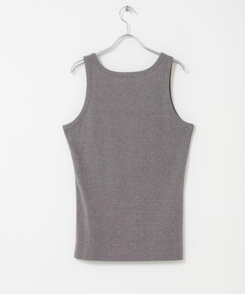 ITEMS URBANRESEARCH(アイテムズ アーバンリサーチ)の「接触冷感リブタンクトップ(タンクトップ・メンズ・グレー/ブラック/ダークグレー/ホワイト・MEDIUM/LARGE)」の13枚目の写真