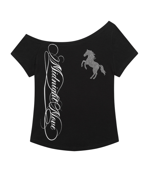 Midnight Move（ミッドナイトムーブ）の「cb horse t (black)（Tシャツ/カットソー・レディース・その他・FREE）」の2枚目の写真