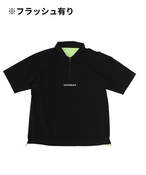IRISHMAN（アイリッシュマン）の「【IRISHMAN/アイリッシュマン】AIR DRY NYLON HALF-ZIP　ロゴ ハーフジッププルオーバー　ジャケット（ブルゾン・メンズ・ブラック・MEDIUM/LARGE/X-LARGE）」の5枚目の写真