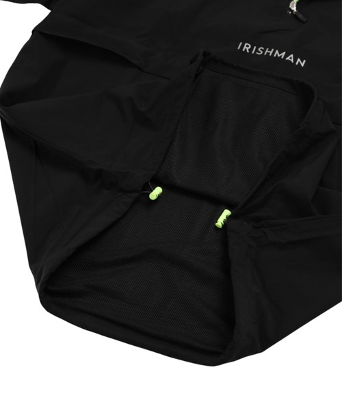 IRISHMAN（アイリッシュマン）の「【IRISHMAN/アイリッシュマン】AIR DRY NYLON HALF-ZIP　ロゴ ハーフジッププルオーバー　ジャケット（ブルゾン・メンズ・ブラック・MEDIUM/LARGE/X-LARGE）」の4枚目の写真
