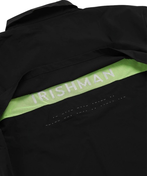 IRISHMAN（アイリッシュマン）の「【IRISHMAN/アイリッシュマン】AIR DRY NYLON HALF-ZIP　ロゴ ハーフジッププルオーバー　ジャケット（ブルゾン・メンズ・ブラック・MEDIUM/LARGE/X-LARGE）」の3枚目の写真