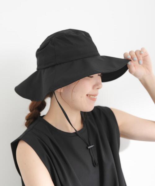 URBAN RESEARCH Sonny Label（アーバンリサーチサニーレーベル）の「SLAB　2WAYサンシェードハット（ハット・レディース・ブラック/チャコールグレー・FREE）」の2枚目の写真