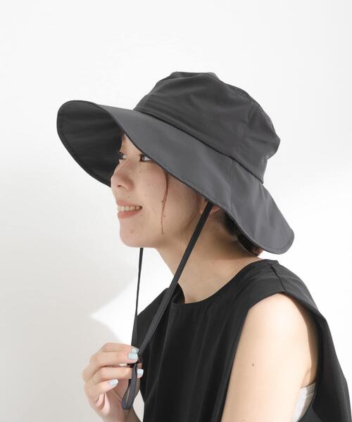 URBAN RESEARCH Sonny Label（アーバンリサーチサニーレーベル）の「SLAB　2WAYサンシェードハット（ハット・レディース・ブラック/チャコールグレー・FREE）」の12枚目の写真