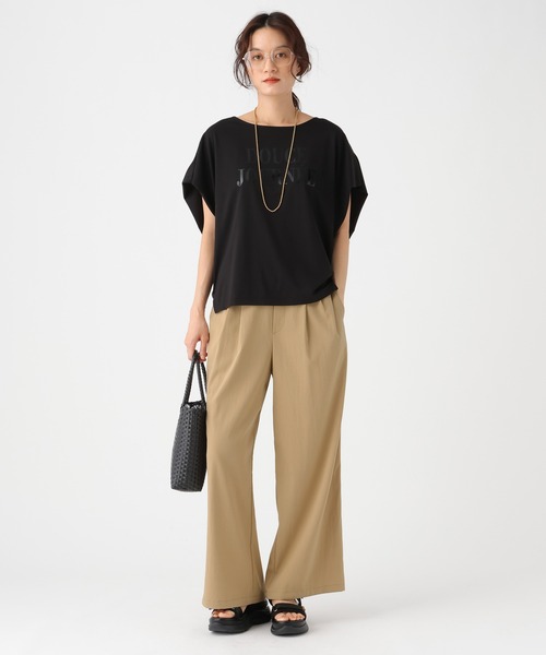 Elura(エルーラ)の「2タックセミワイドパンツ/640658(その他パンツ・レディース・ブラック/ベージュ/カーキ・MEDIUM/SMALL)」の7枚目の写真