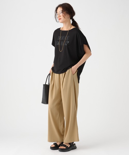 Elura(エルーラ)の「2タックセミワイドパンツ/640658(その他パンツ・レディース・ブラック/ベージュ/カーキ・MEDIUM/SMALL)」の8枚目の写真