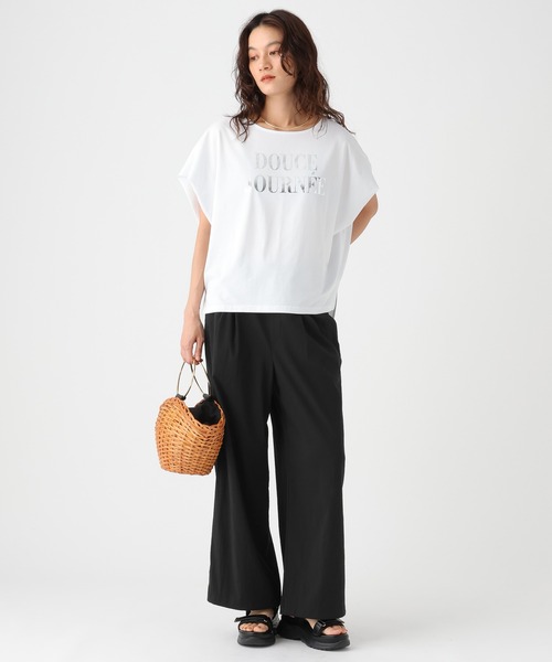Elura(エルーラ)の「2タックセミワイドパンツ/640658(その他パンツ・レディース・ブラック/ベージュ/カーキ・MEDIUM/SMALL)」の6枚目の写真