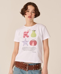 コンパクト プリント 半袖Tシャツ TINA：JOJUN