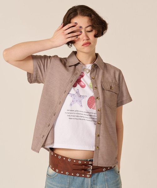 TINA:JOJUN(ティーナジョジュン)の「コンパクト プリント 半袖Tシャツ TINA:JOJUN(Tシャツ/カットソー・レディース・ホワイト系その他2/ホワイト系その他・M)」の19枚目の写真
