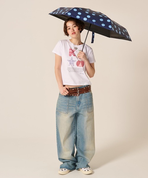 TINA:JOJUN(ティーナジョジュン)の「コンパクト プリント 半袖Tシャツ TINA:JOJUN(Tシャツ/カットソー・レディース・ホワイト系その他2/ホワイト系その他・M)」の9枚目の写真