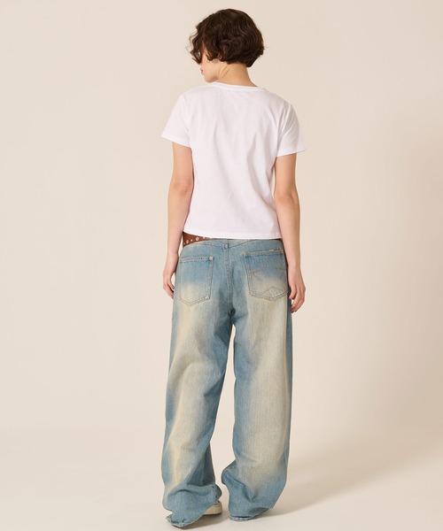 TINA:JOJUN(ティーナジョジュン)の「コンパクト プリント 半袖Tシャツ TINA:JOJUN(Tシャツ/カットソー・レディース・ホワイト系その他2/ホワイト系その他・M)」の12枚目の写真