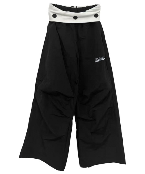 FOLLOWIN(フォロウィン)の「【2COLOR/DOT】ドットレイヤードワイドナイロンスウェットパンツ(スウェットパンツ・レディース・ホワイト/ブラック・FREE)」の21枚目の写真