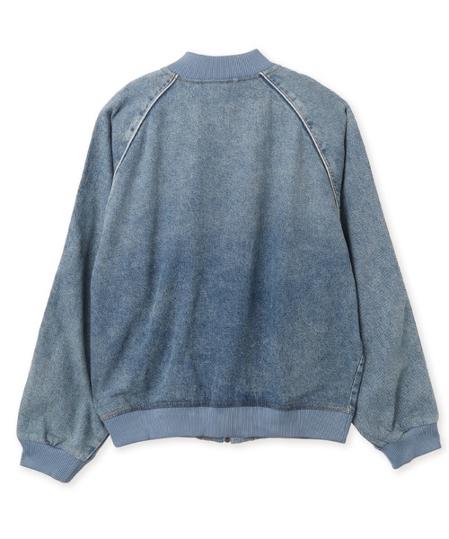 adidas(アディダス)の「adidas SST ADICOLOR DENIM TRACKTOP LIGHT WASH / アディダス SST アディカラー デニム トラックトップ ライトウォッシュ(デニムジャケット・メンズ・ライトインディゴブルー・S/M/L)」の9枚目の写真