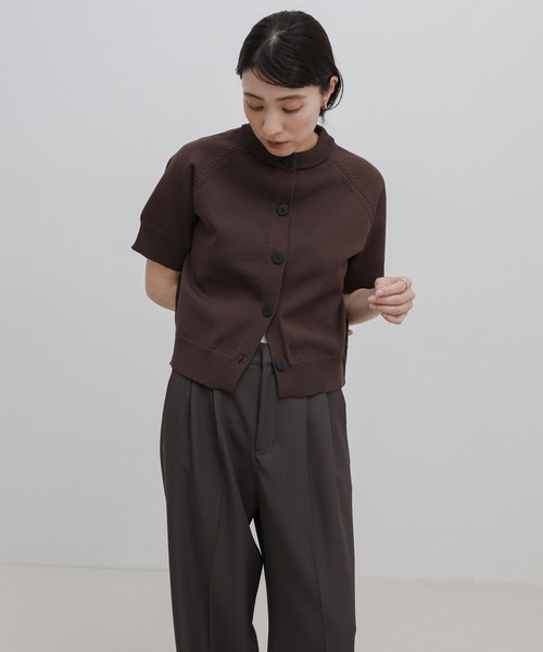 select MOCA(セレクトモカ)の「ボタンデザインスポンディッシュニットカーディガン(カーディガン/ボレロ・レディース・ブラウン/グレー/ブラック・FREE)」の21枚目の写真