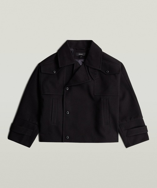 G-STAR(ジースター)の「4-Pocket Cape Jacket/ミリタリーディテール4ポケットケープジャケット(ブルゾン・レディース・ダークブラック・SMALL/MEDIUM/X-SMALL)」の5枚目の写真