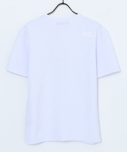 VIOLA(ヴィオラ)の「『VIOLA rumore/ヴィオラ ルモーレ』JQPRINTヘンリー(Tシャツ/カットソー・メンズ・ブラック/オフホワイト・L/LL/M)」の10枚目の写真