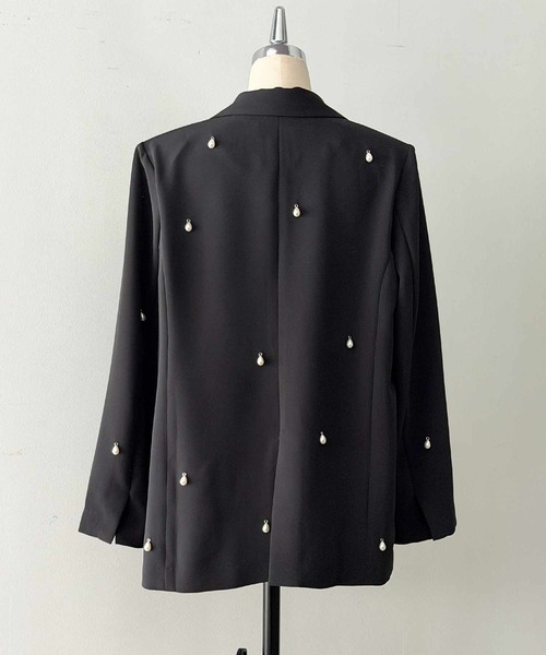 PICCIN PERLA（ピッチンペルラ）の「ティアドロップパールテーラードジャケット（テーラードジャケット・レディース・ブラック・M）」の17枚目の写真
