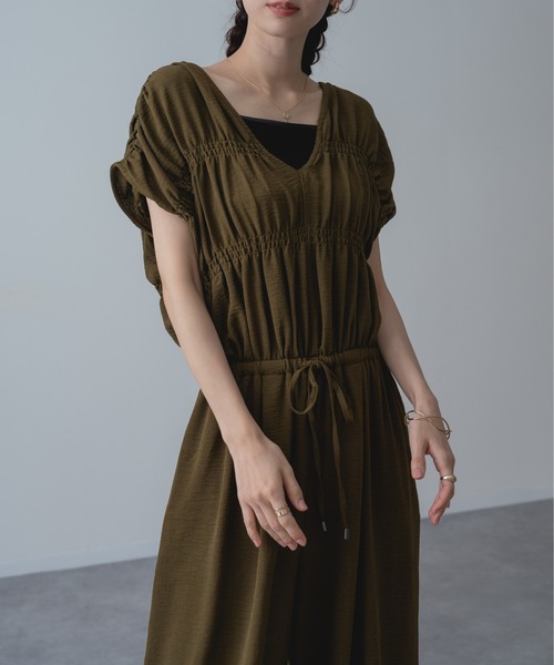 refinedworks（リファインドワークス）の「【refinedworks】UVカット 接触冷感 機能付き◎ リラックス サロペ パンツ（サロペット/オーバーオール・レディース・ブラック/カーキ・FREE）」の13枚目の写真