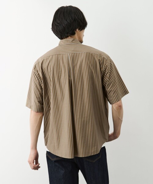 GOOD PEOPLE GOOD STITCHING GOOD PRODUCT(グッドピープルグッドスティッチンググッドプロダクト)の「【GOOD PEOPLE GOOD STITCHING GOOD PRODUCT/グッドピープルグッドスティッチンググッドプロダクト】Double Pocket Half Sleeve Shirt(シャツ/ブラウス・メンズ・ブラウン/ミント・S/M/L)」の7枚目の写真