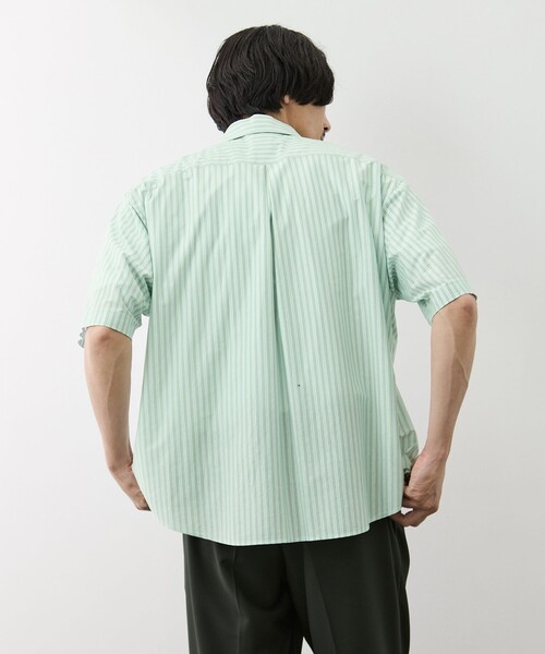 GOOD PEOPLE GOOD STITCHING GOOD PRODUCT(グッドピープルグッドスティッチンググッドプロダクト)の「【GOOD PEOPLE GOOD STITCHING GOOD PRODUCT/グッドピープルグッドスティッチンググッドプロダクト】Double Pocket Half Sleeve Shirt(シャツ/ブラウス・メンズ・ブラウン/ミント・S/M/L)」の18枚目の写真