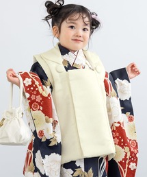 SOUBIEN | 【floro by SOUBIEN】3歳女の子用七五三セット(被布コート/着物/襦袢/草履/巾着)(着物)