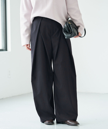 IENA | 《手洗い可》ウールMIXタックワイドパンツ(その他パンツ)