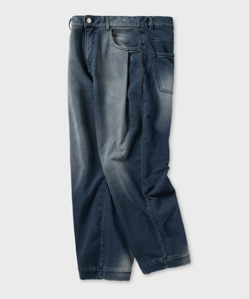 NONBLANK(ノンブランク)の「デニムスウェットパンツ_BLUE(デニムパンツ・メンズ・ブルー・SMALL/MEDIUM/LARGE/X-LARGE)」の3枚目の写真