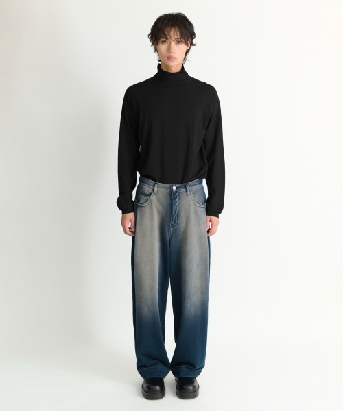 NONBLANK(ノンブランク)の「デニムスウェットパンツ_BLUE(デニムパンツ・メンズ・ブルー・SMALL/MEDIUM/LARGE/X-LARGE)」の5枚目の写真